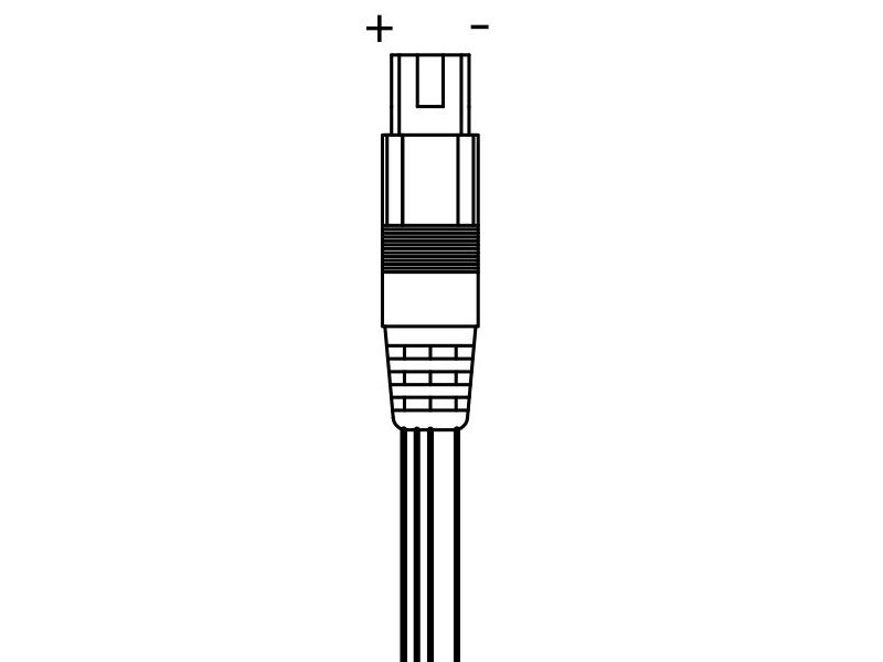 Straight Texas Plug Left Pin Positive