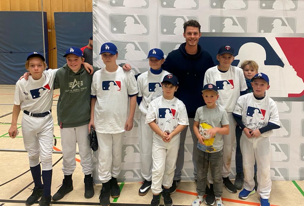 Der Sluggers-Nachwuchs mit Max Kepler