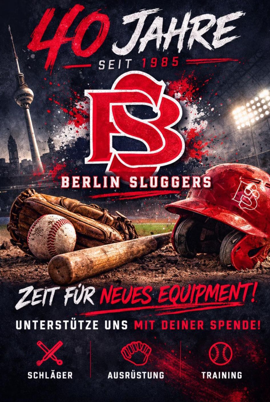 Spendenaufruf für die Berlin Sluggers