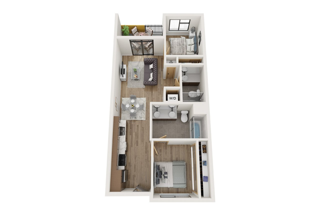 2+2 Floor Plan