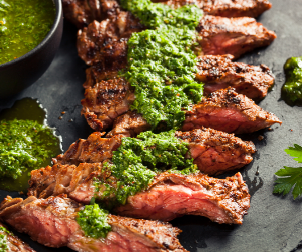 Hanger Steak with Chimichurri