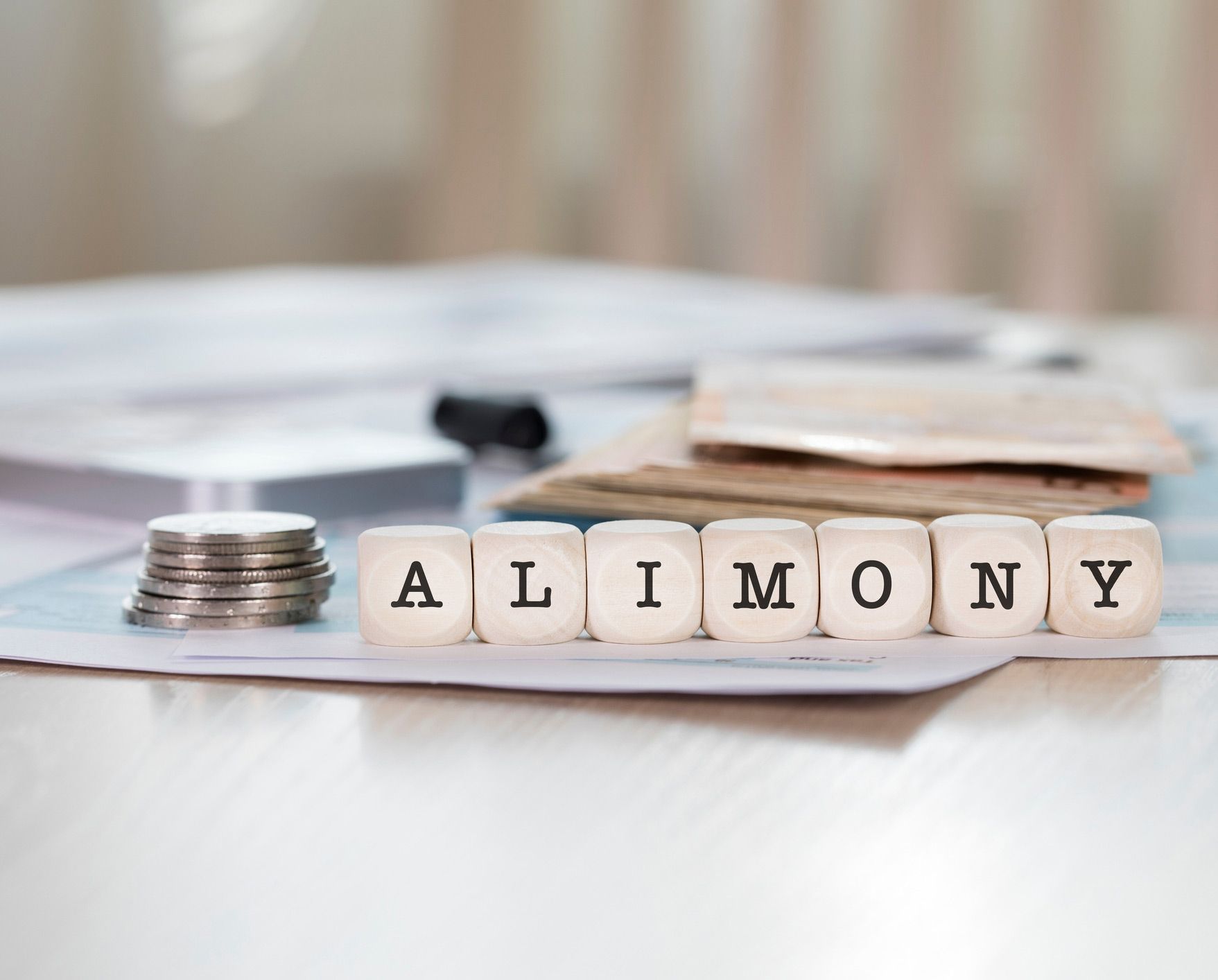 Alimony Letters And Money — Fairlawn, OH — Susan Lax Law Office Alimony Coins And Paper Bills