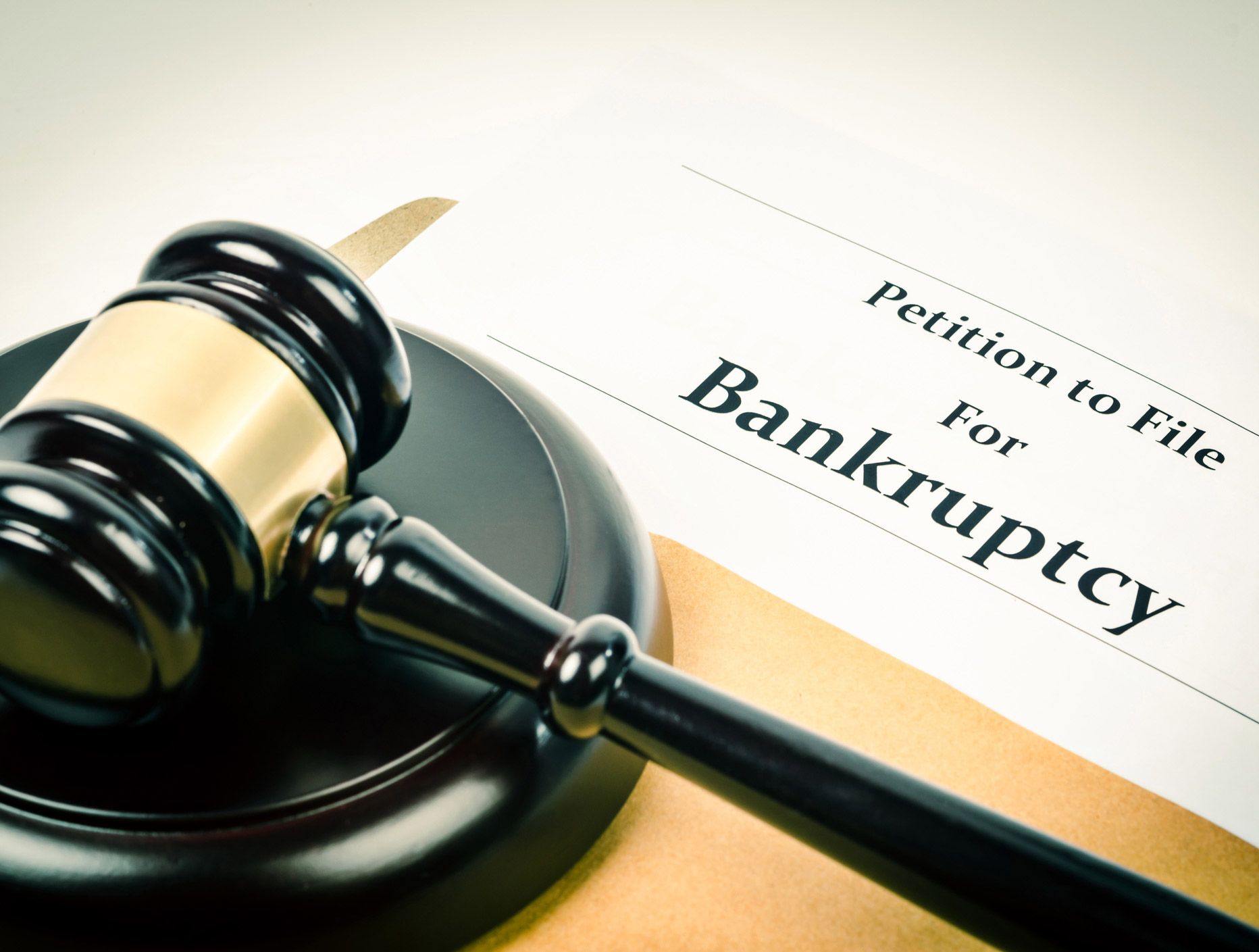 Bankruptcy Paper And Gavel — Fairlawn, OH — Susan Lax Law Office Legal Bankruptcy Petition Document Filing
