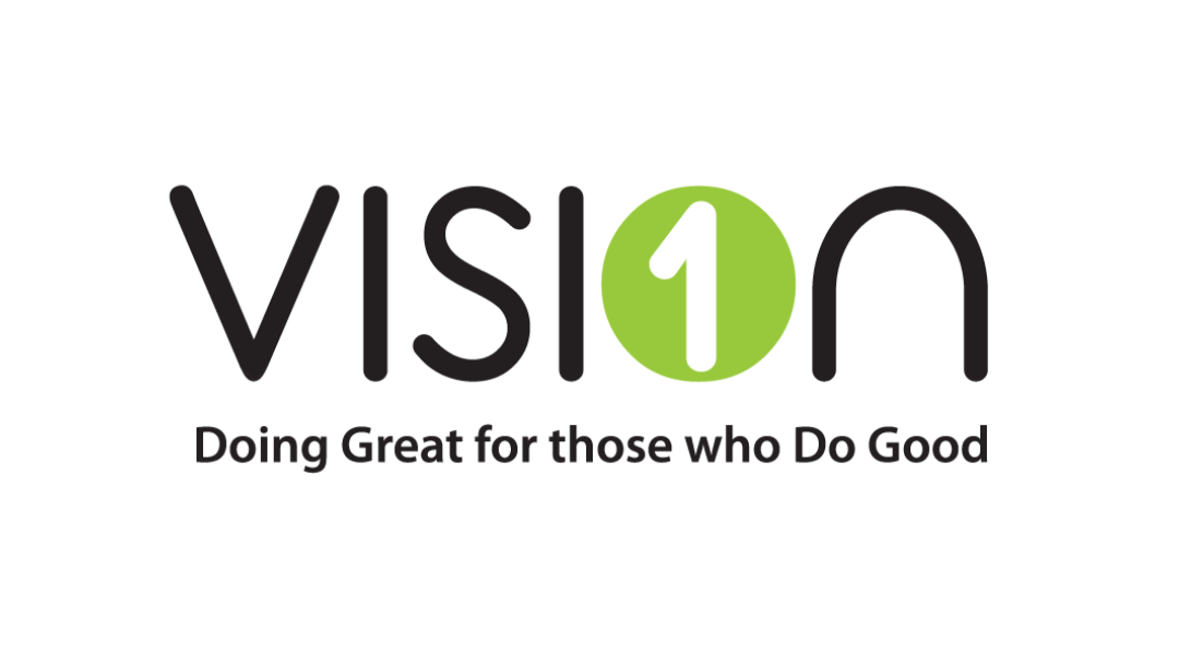 The logo for vision is doing great for those who do good.