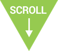 A green triangle with the word scroll and an arrow pointing down