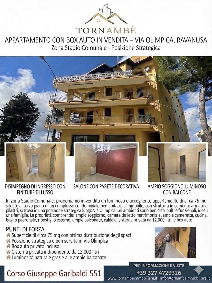 Annuncio immobiliare per condominio Tornambé con foto degli esterni e degli interni, vicino a Via San Giuseppe Garibaldi 5511