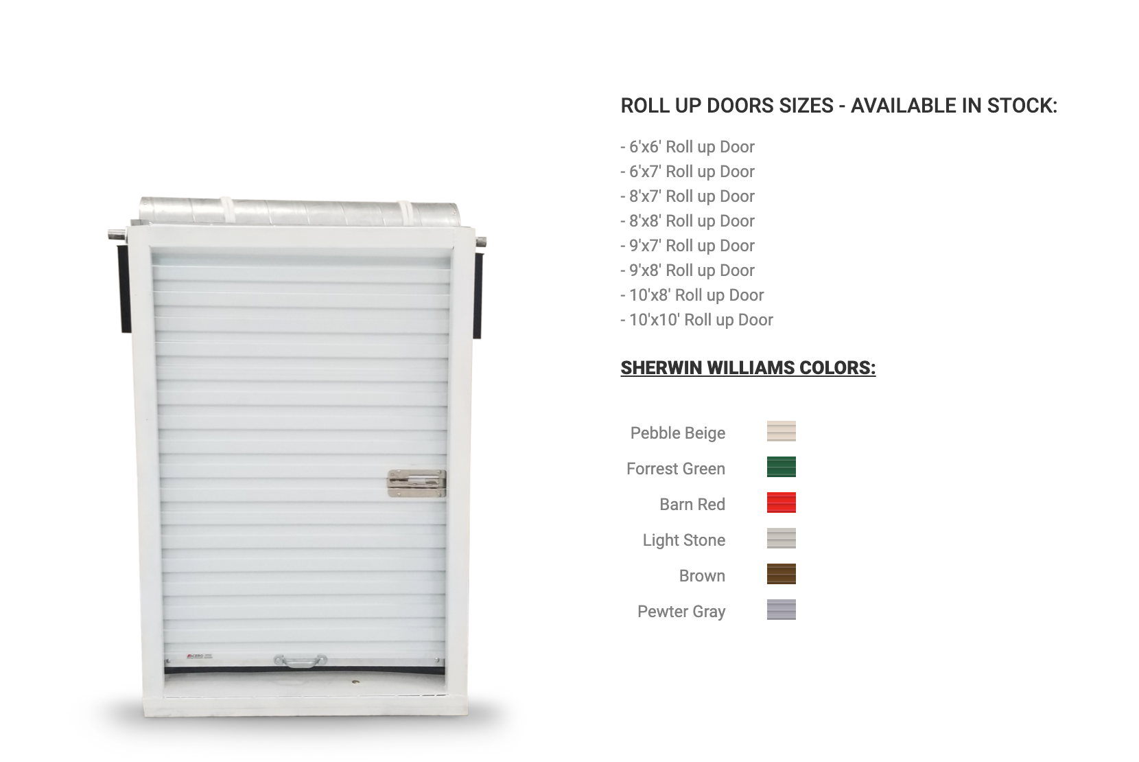 ROll up door from fc steel
