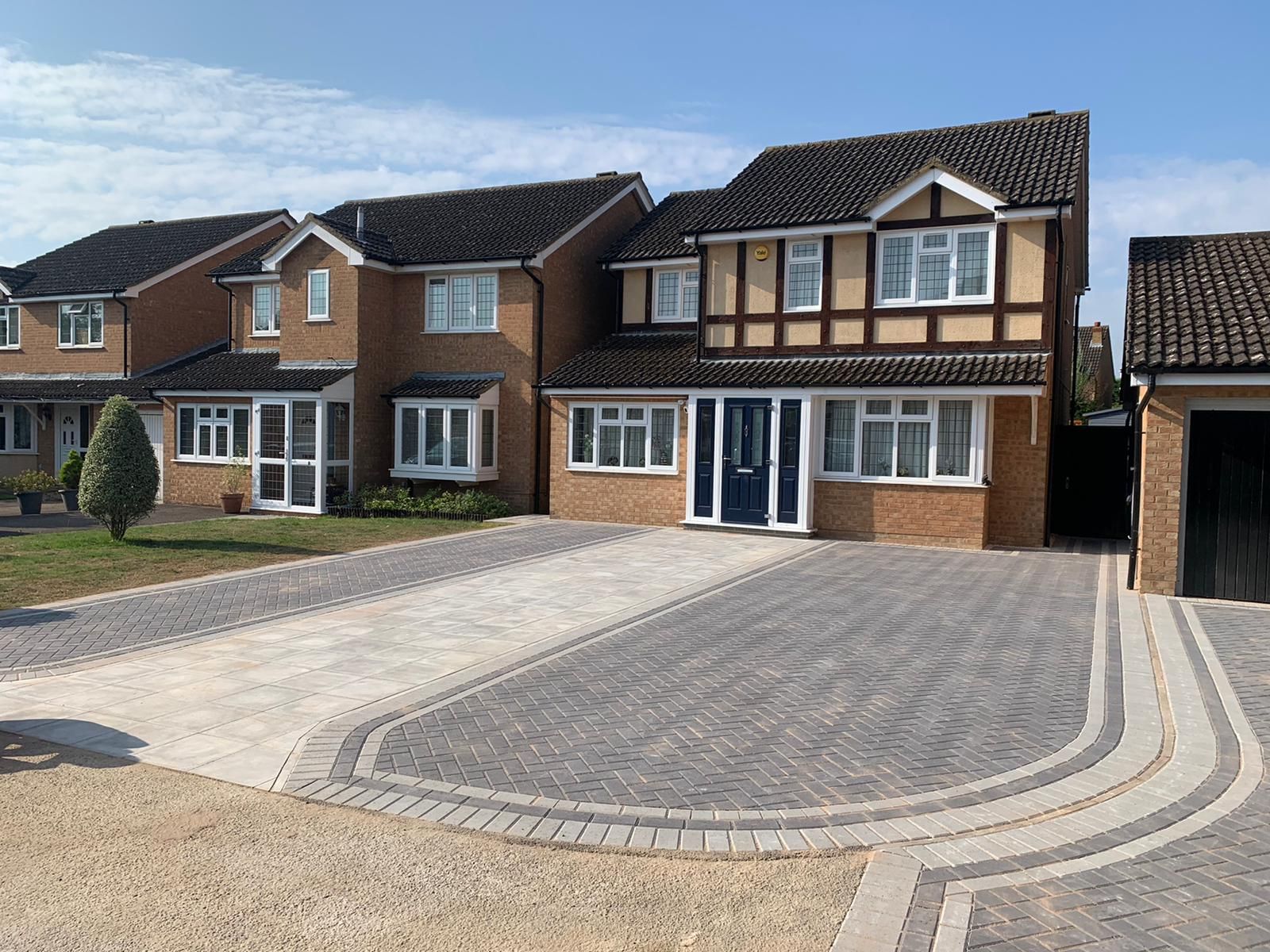 Completed paved surface on a solid base