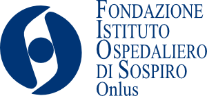 Fondazione Istituto Ospedaliero di Sospiro Onlus logo in blue with circular emblem and text