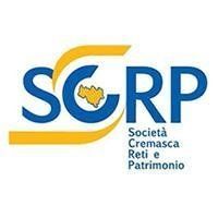 SCRP logo in blue and yellow with “Società Ceresca Reti e Patrimonio” text below