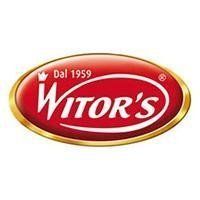 Il logo ovale rosso e oro di Witor con la scritta 