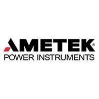 Logo di AMETEK Power Instruments in nero e testo rosso su sfondo bianco.