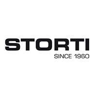 Logo STORTI con la scritta “Since 1960” in nero su sfondo bianco.