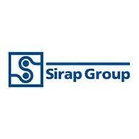Logo del Gruppo Sirap in blu con icona stilizzata a forma di 