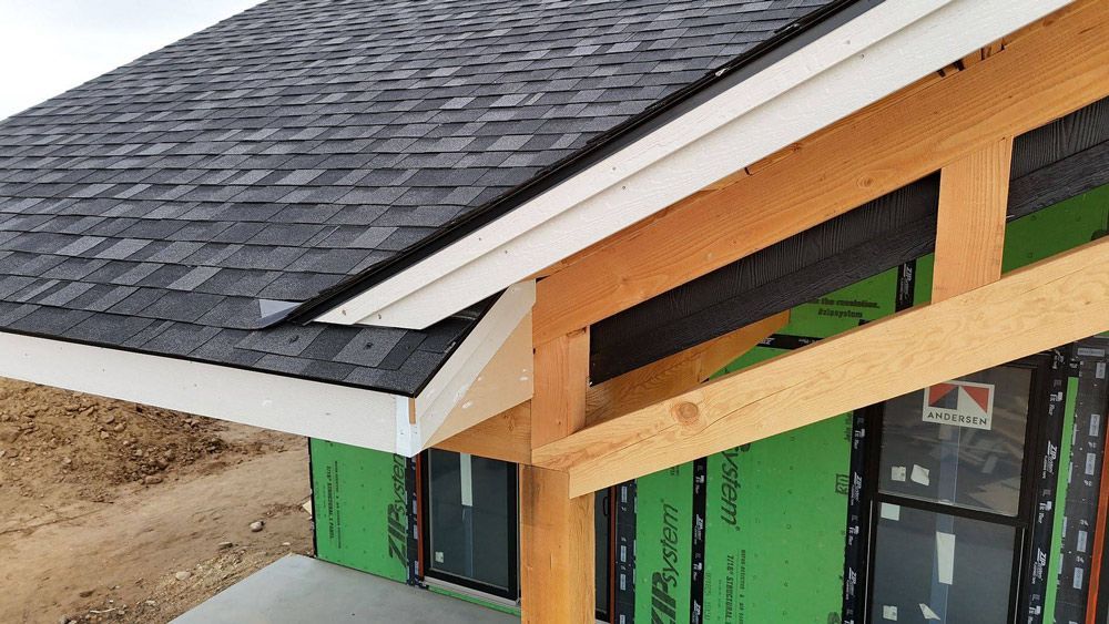 Roof Corner with Wooden Frame