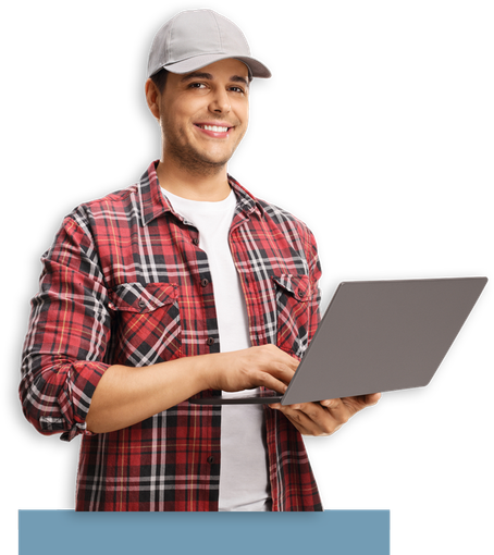 Man Holding a Laptop — Lilydale, VIC — Bob the Helper PC Doctor Man Holding a Laptop — Lilydale, VIC — Bob the Helper PC Doctor