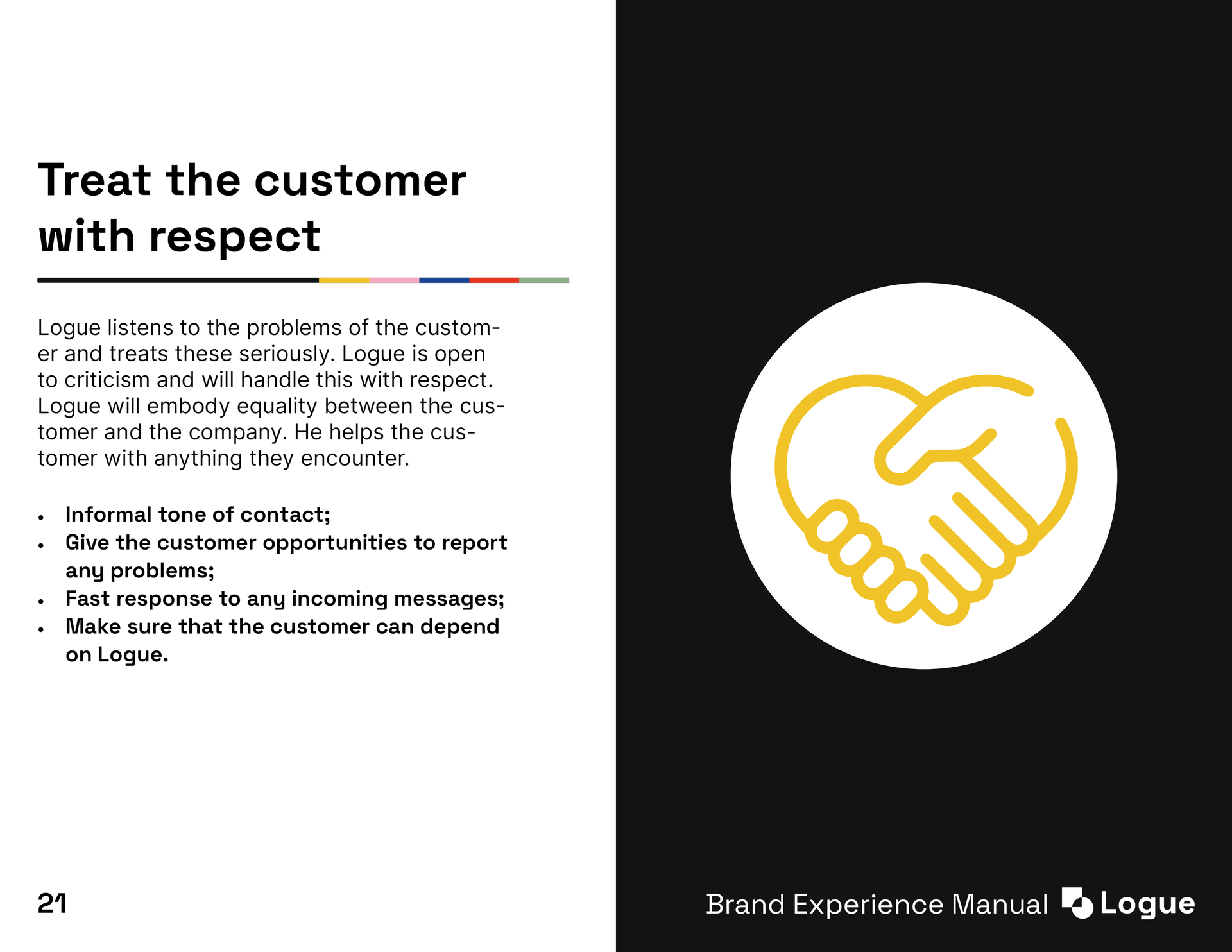 Brand Experience manual voor Logue