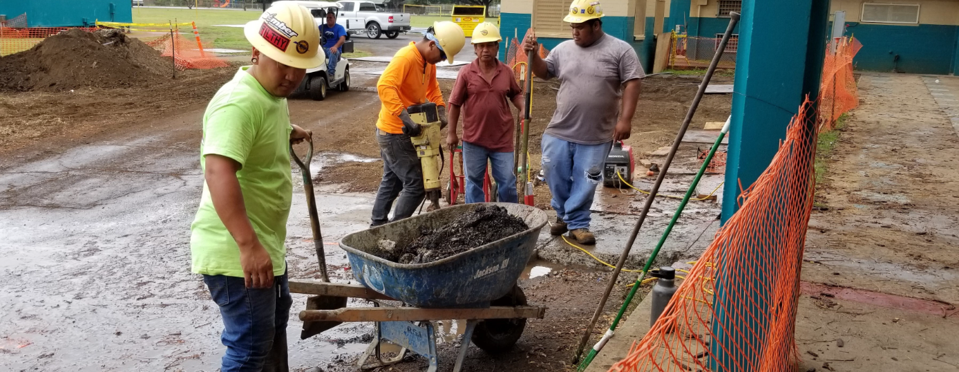 Construction Team At Work — Wahiawa, HI — S & S Taylan Electric Inc. Construction Team At Work — Wahiawa, HI — S & S Taylan Electric Inc.