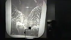 black & white overhead slide
