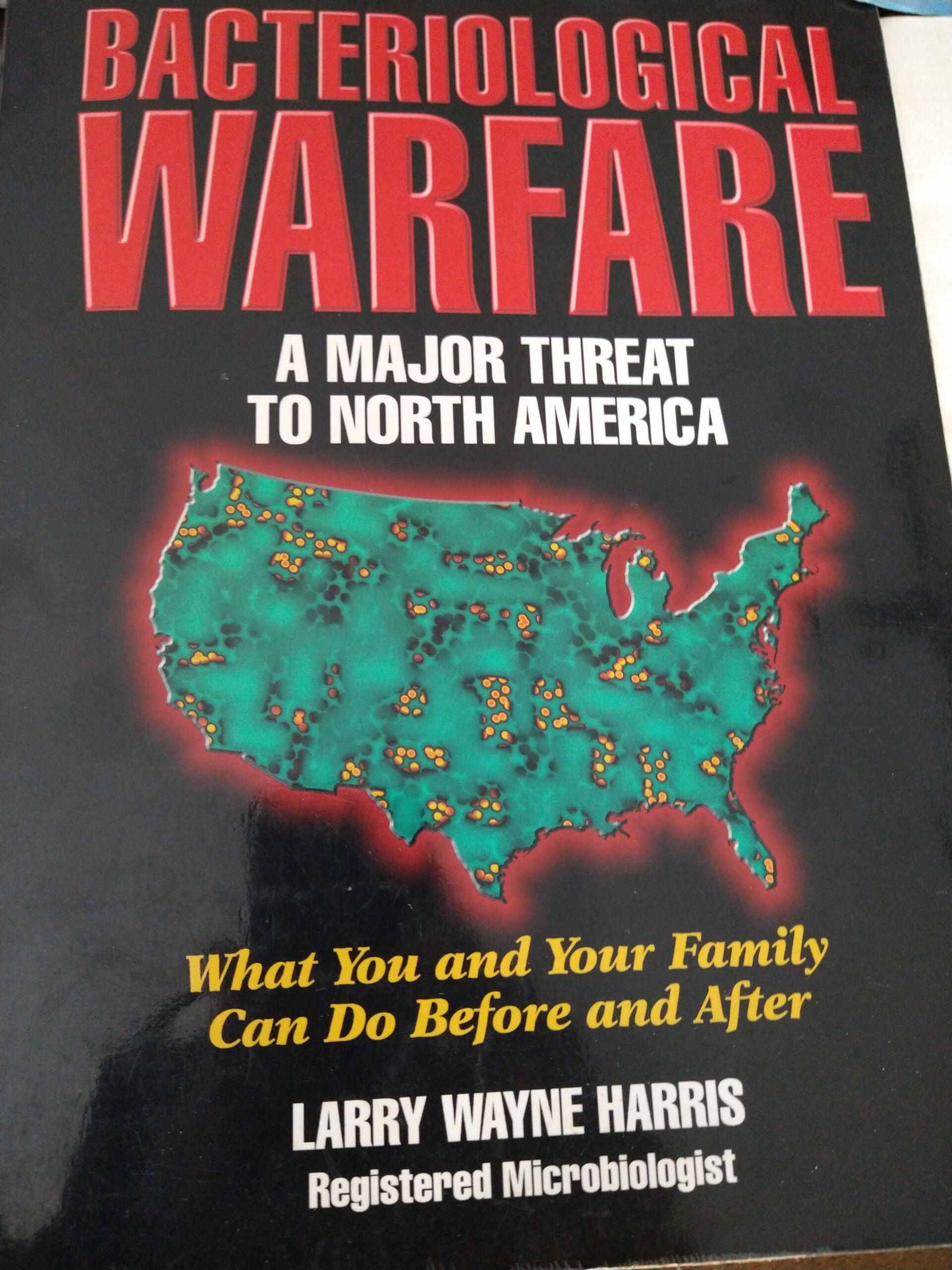 A book titled bacteriological warfare by larry wayne harris