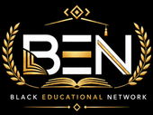 Black and gold BEN logo with a graduation cap and “Black Educational Network” text
