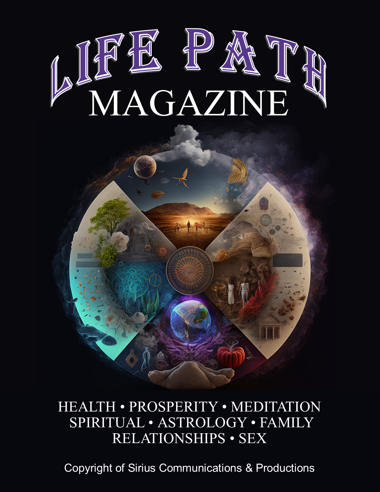 The cover of a magazine called life path magazine