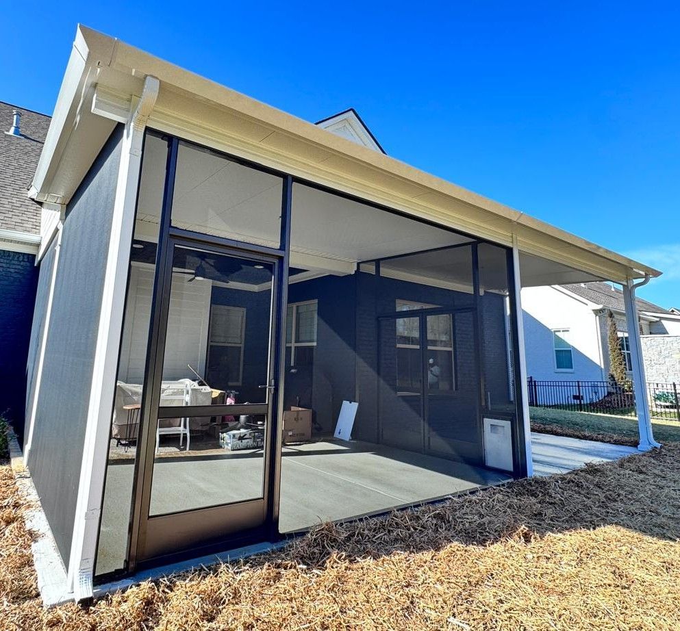 Screen enclosure for outdoor living, keeping bugs out