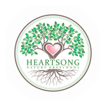 Logo for Heartsong Nature Preschool: Love is at the center. It is the Heartsong of childhood