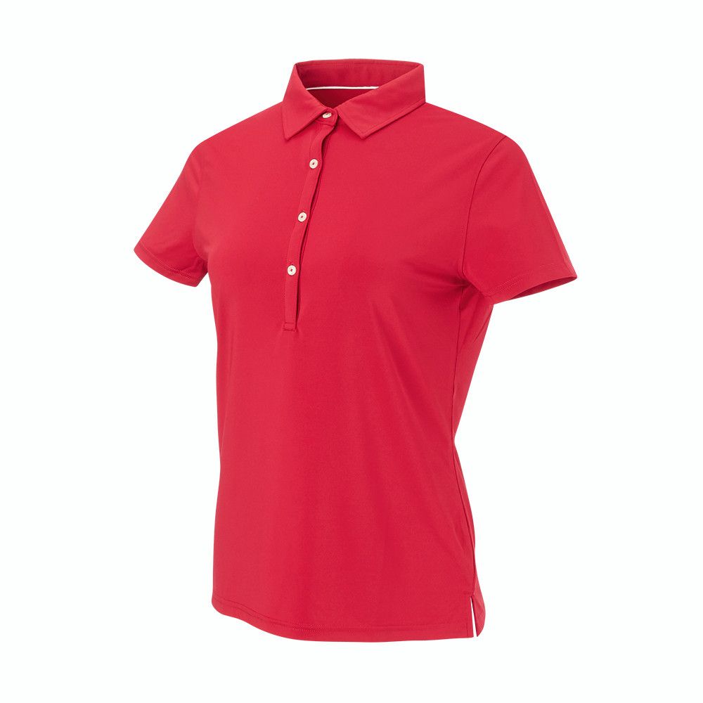 【ULLALA】Flaming Short Sleeve Women's Fair Red The Classic Women's Polo