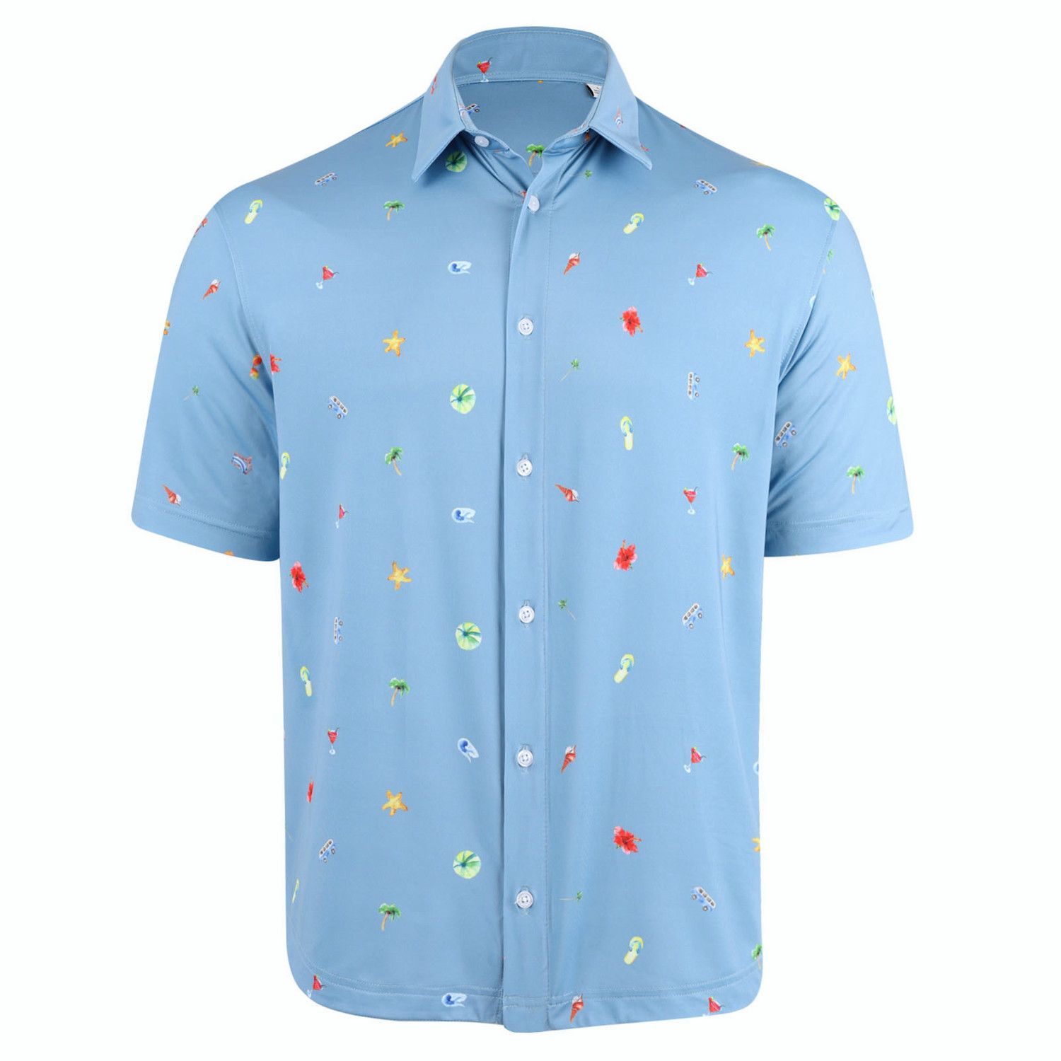 Beach City Ecotec Full Button Down Shirt