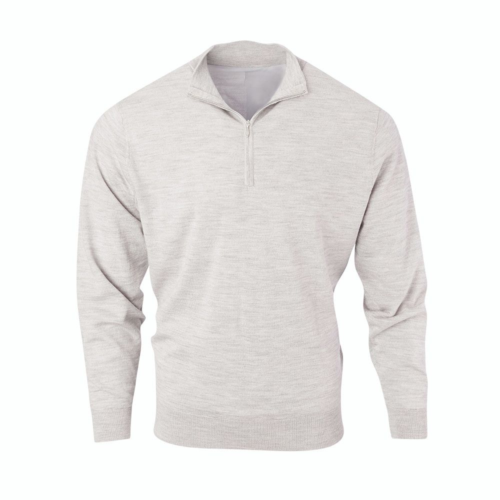 A black sweater with a zipper on the front