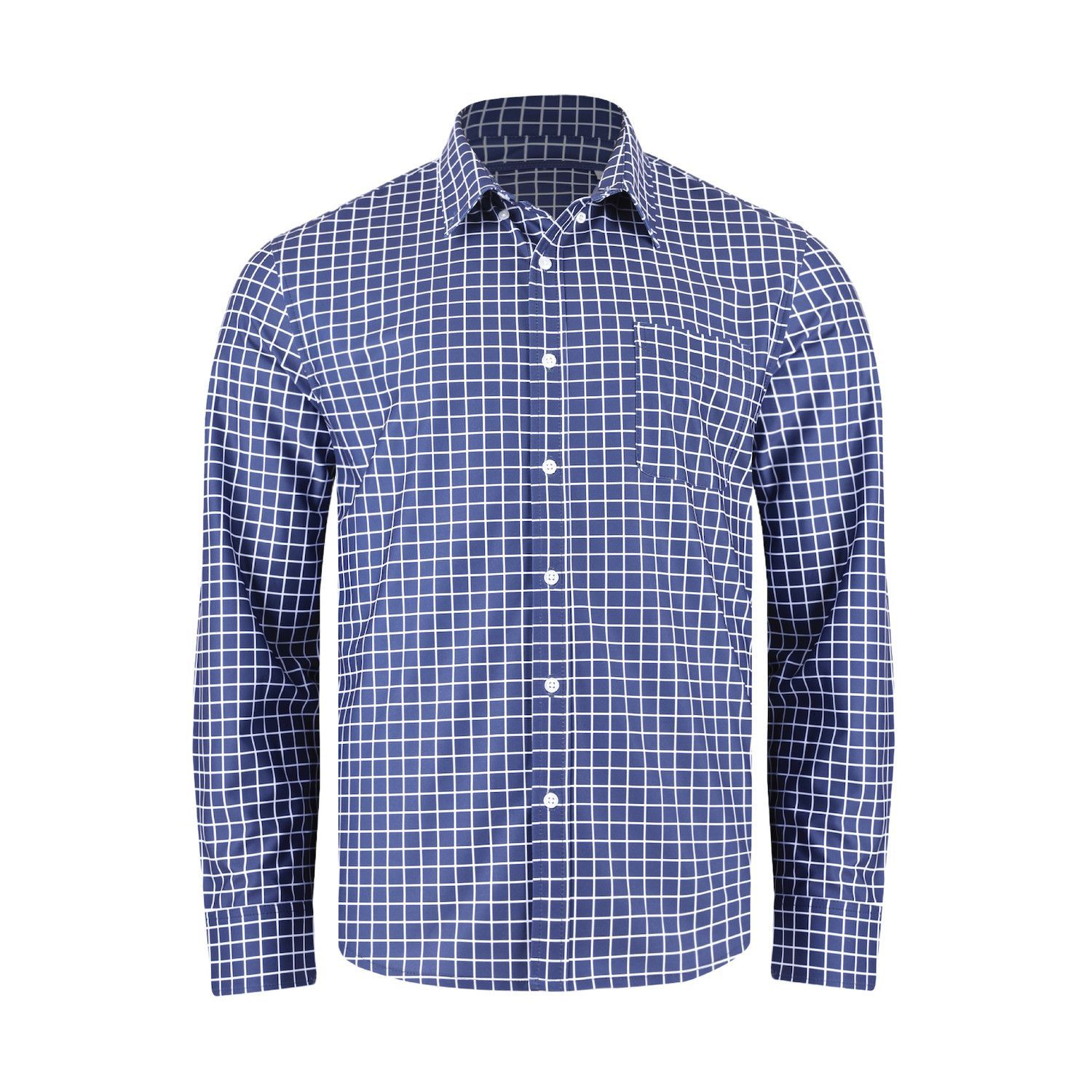 Men's Tattersall Stretch Woven Long Sleeve