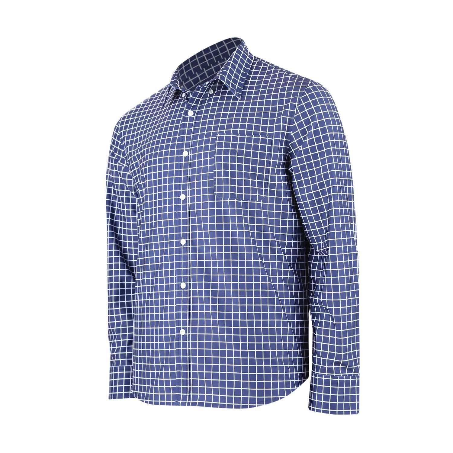 Men's Tattersall Stretch Woven Long Sleeve