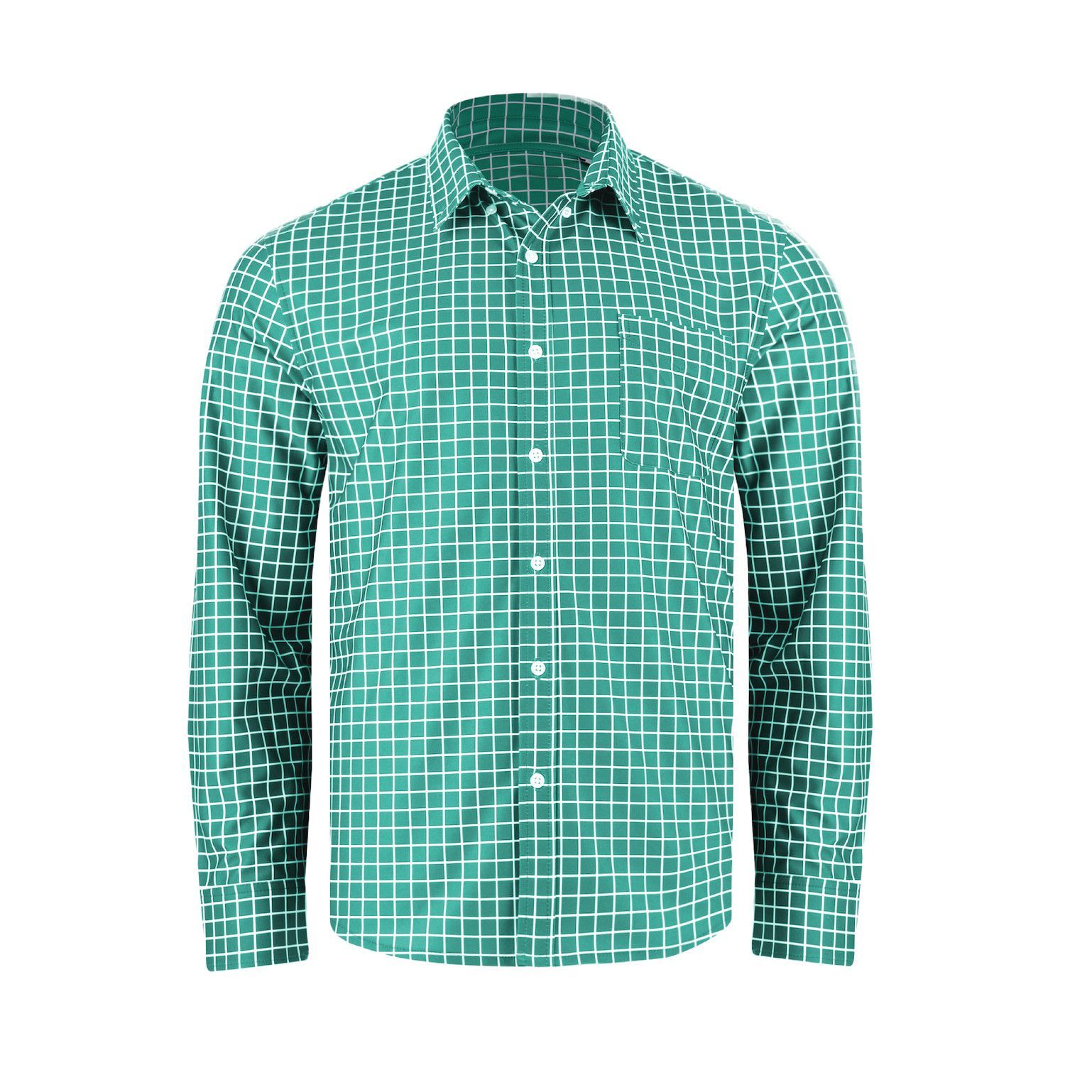 Tattersall Stretch Woven Long Sleeve