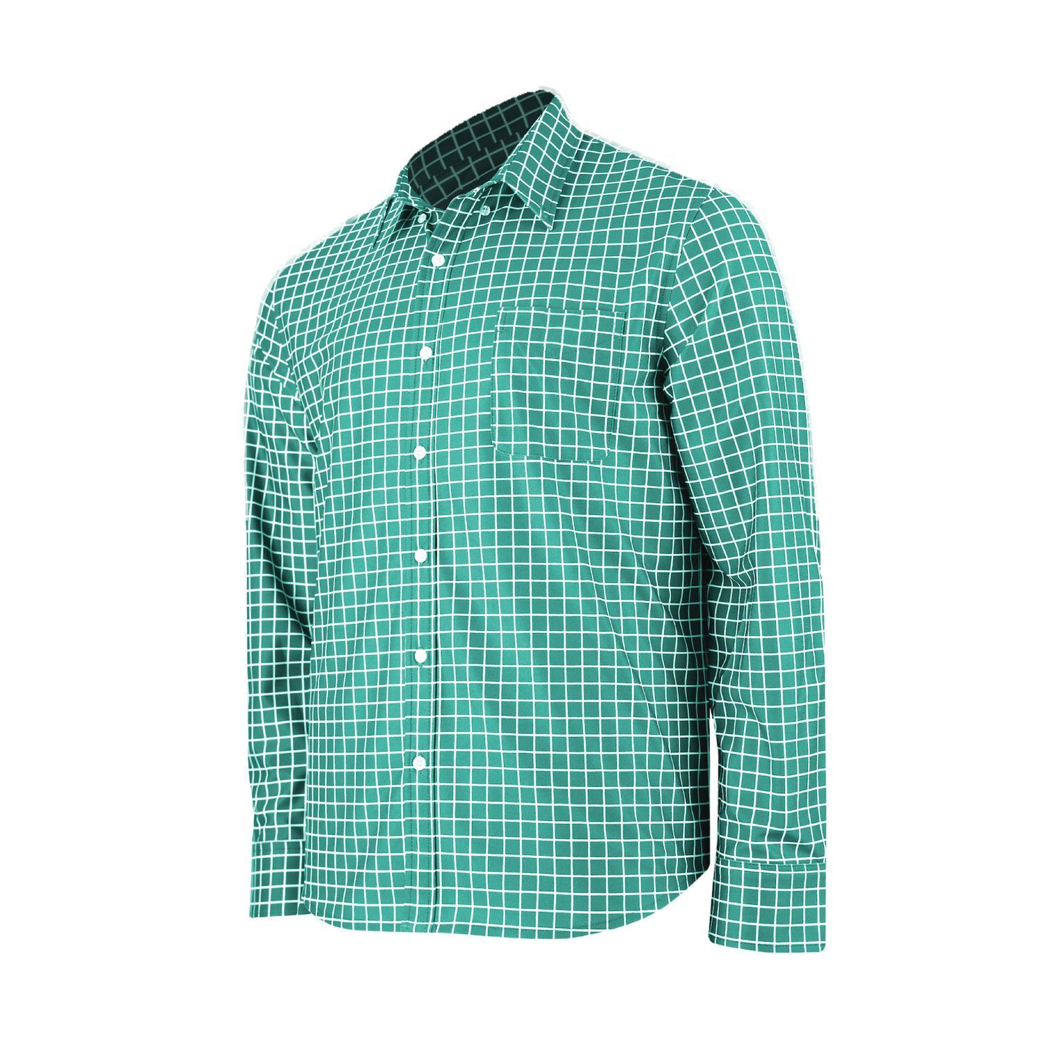 Tattersall Stretch Woven Long Sleeve