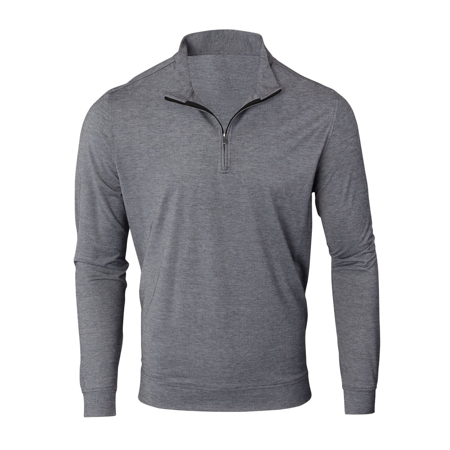 A purple sweater with a zipper on the front