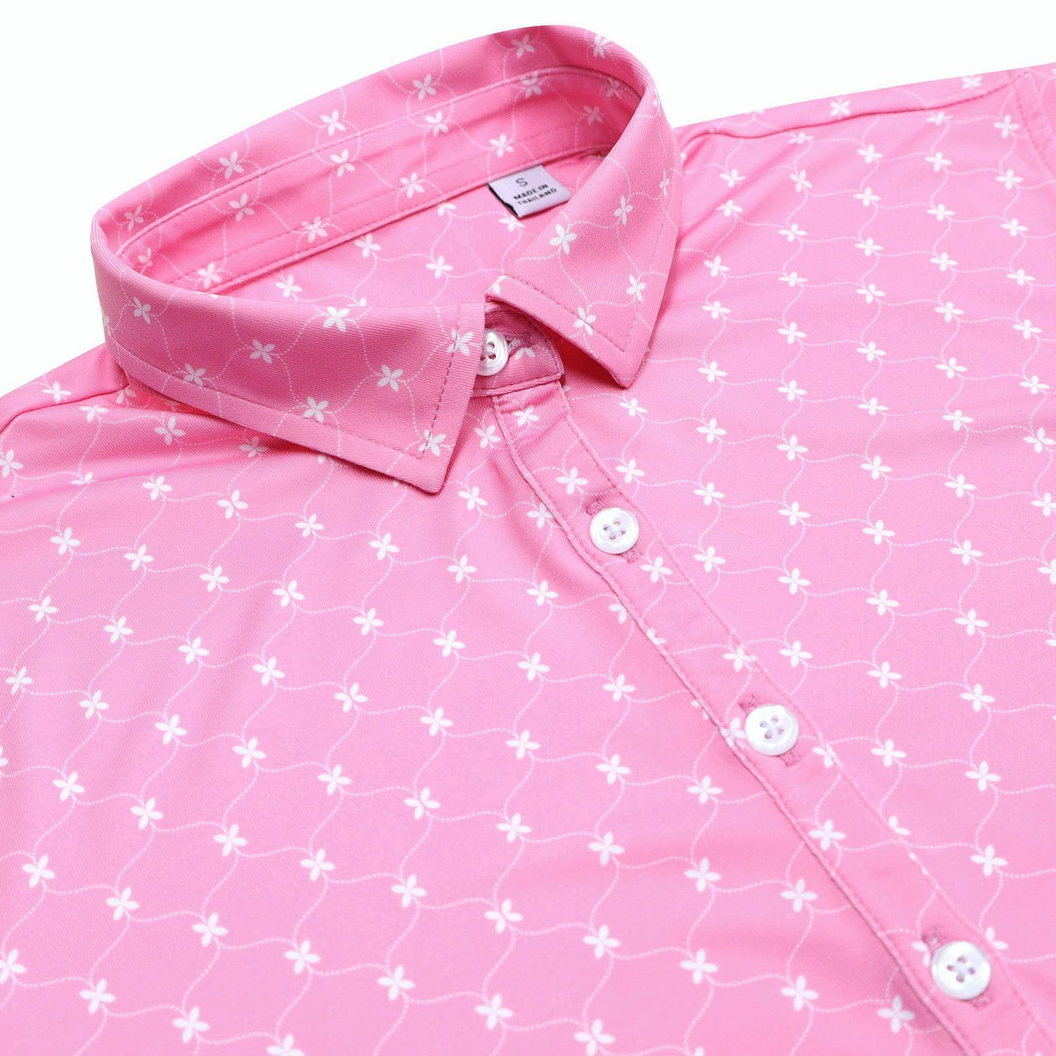 Pre-embroidered with Female Strong Logo: Women's Lanai Ecotec Floral Polo