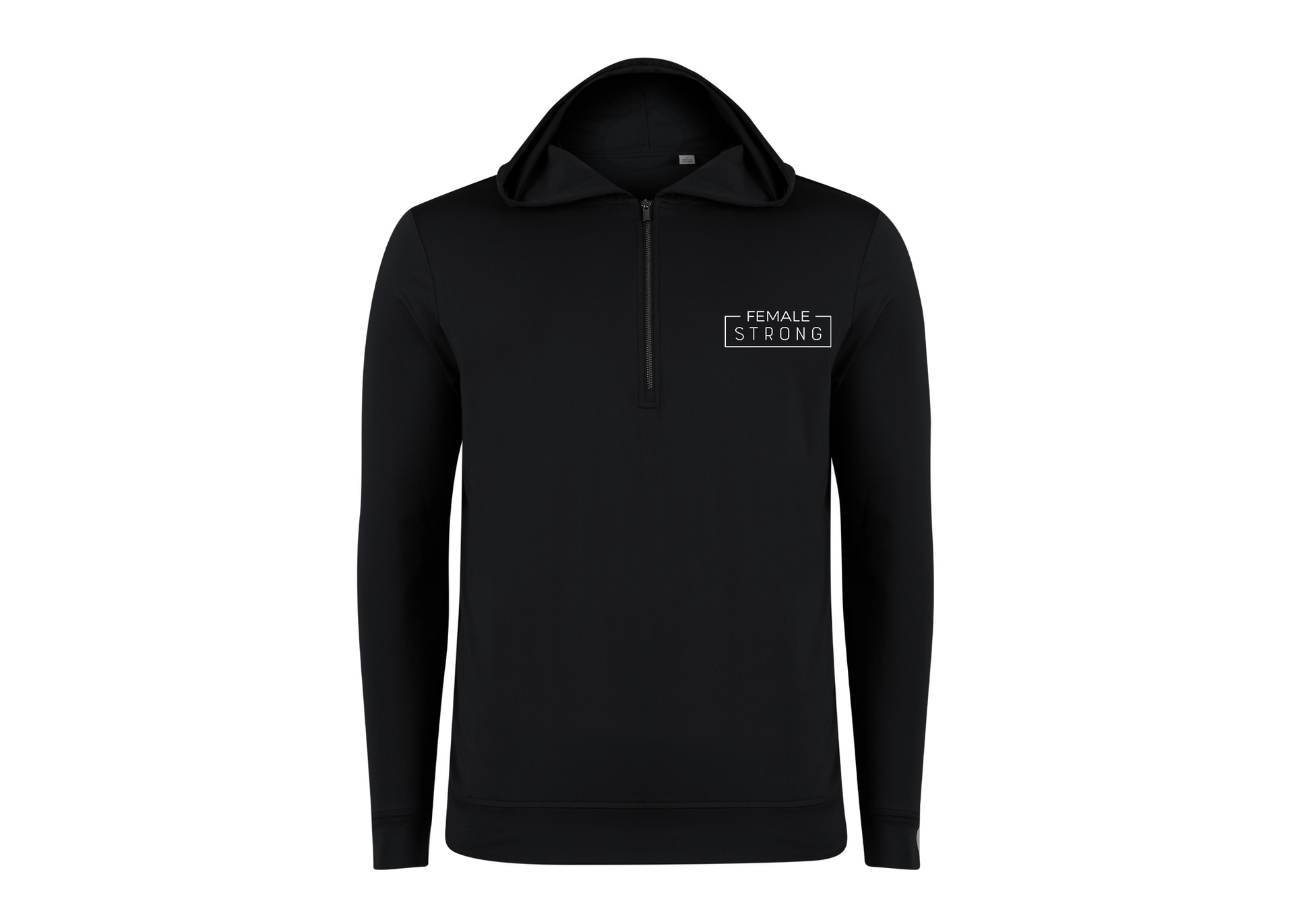 Pre-embroidered with Female Strong Logo: Men's Seabreeze Lightweight Half Zip Hoody