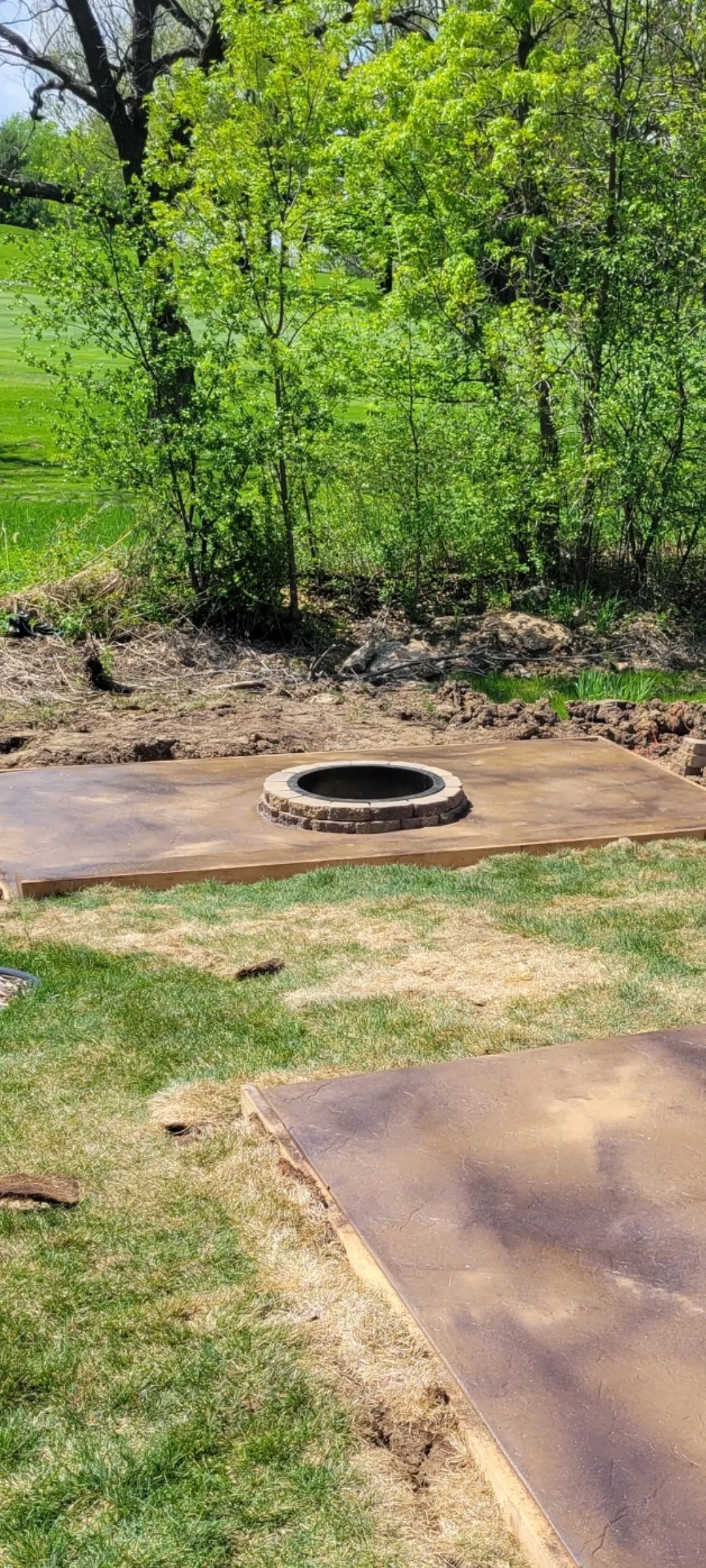 firepit installation 2