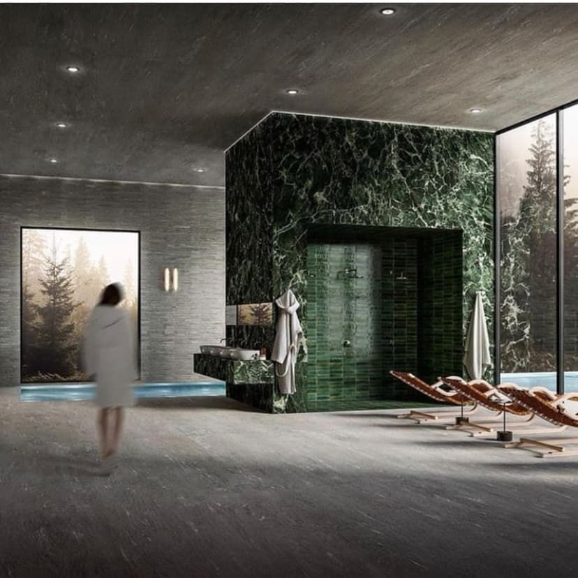 Indoor Pool with Modern Tiles — Tile Supplies in Alstonville, NSW