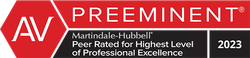 A red and black sign that says preeminent on it