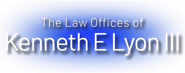 A logo for the law offices of kenneth e lyon iii