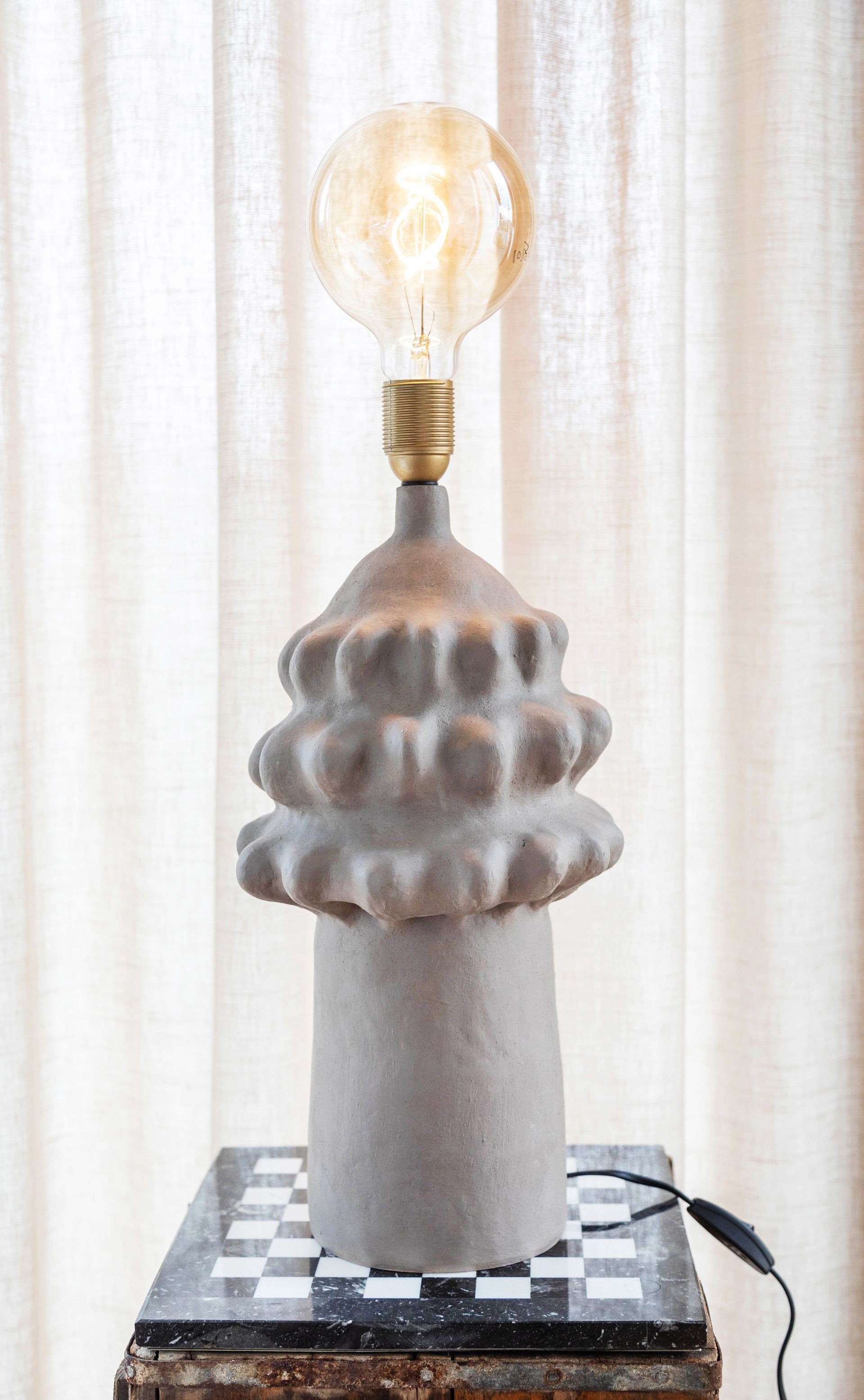 naturfärgad lampfot