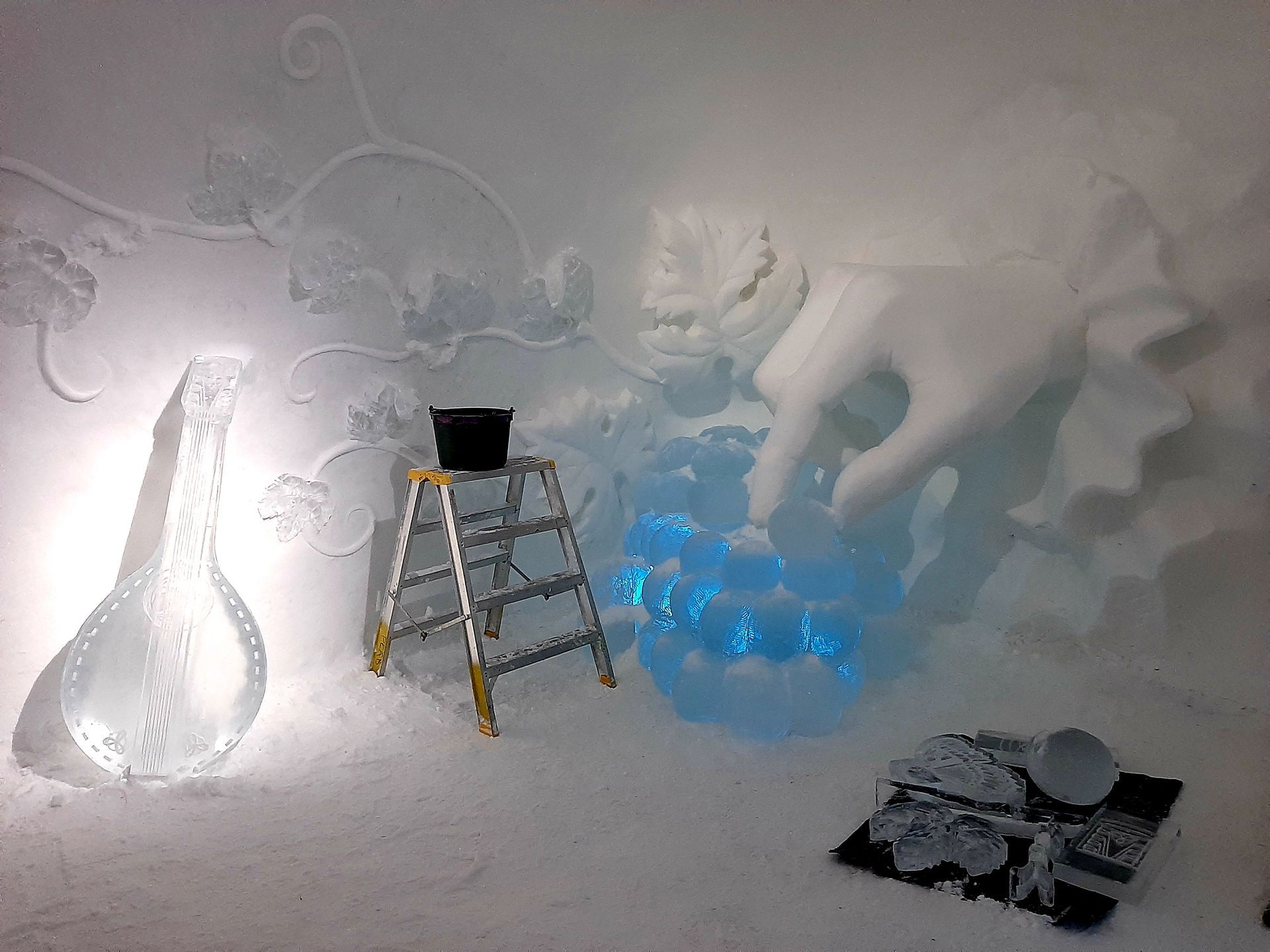 ett rum på Ice Hotel, designat av Tjåsa Lucia Gusfors