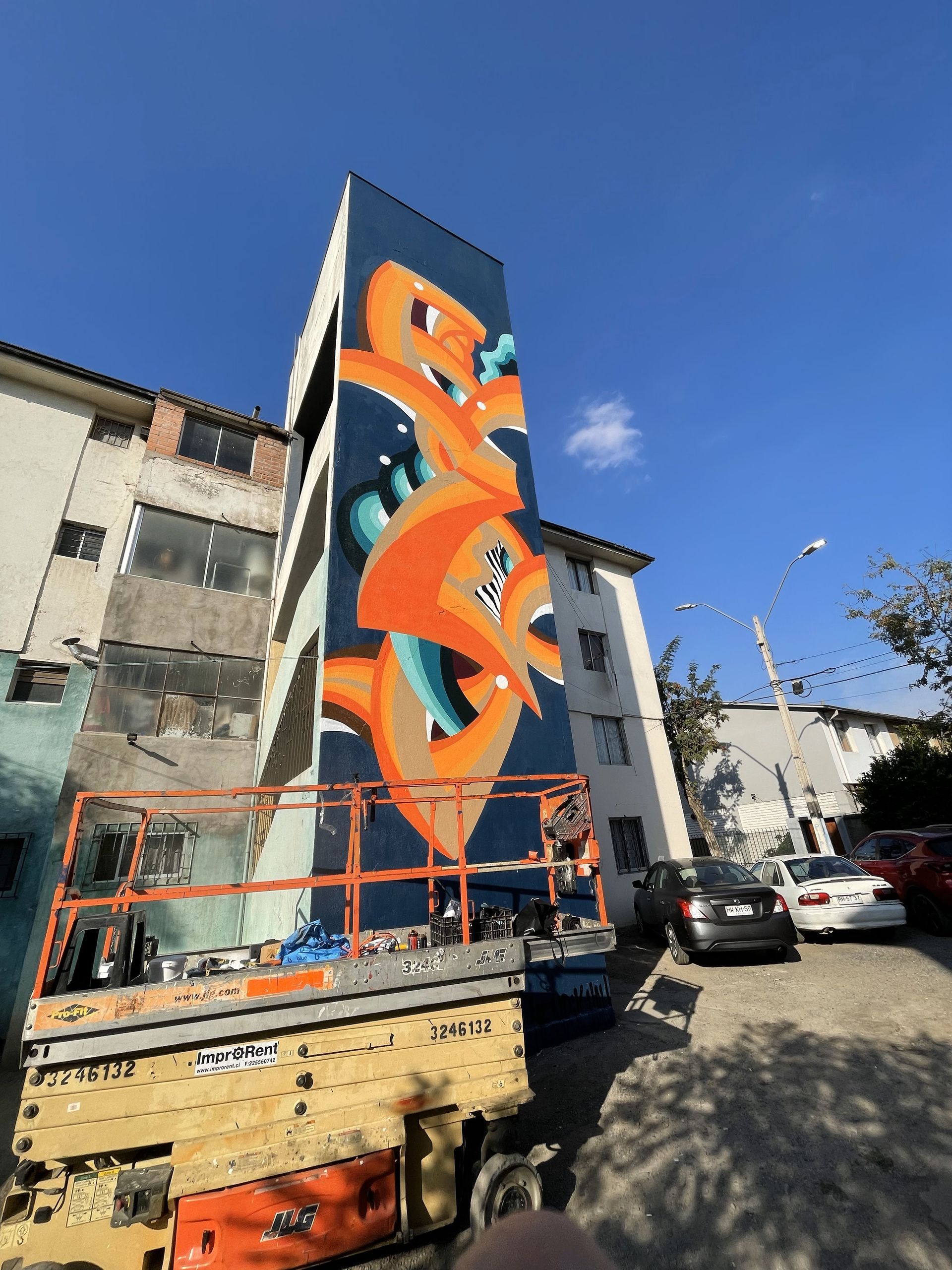 muralmålning i Santiago de Chile