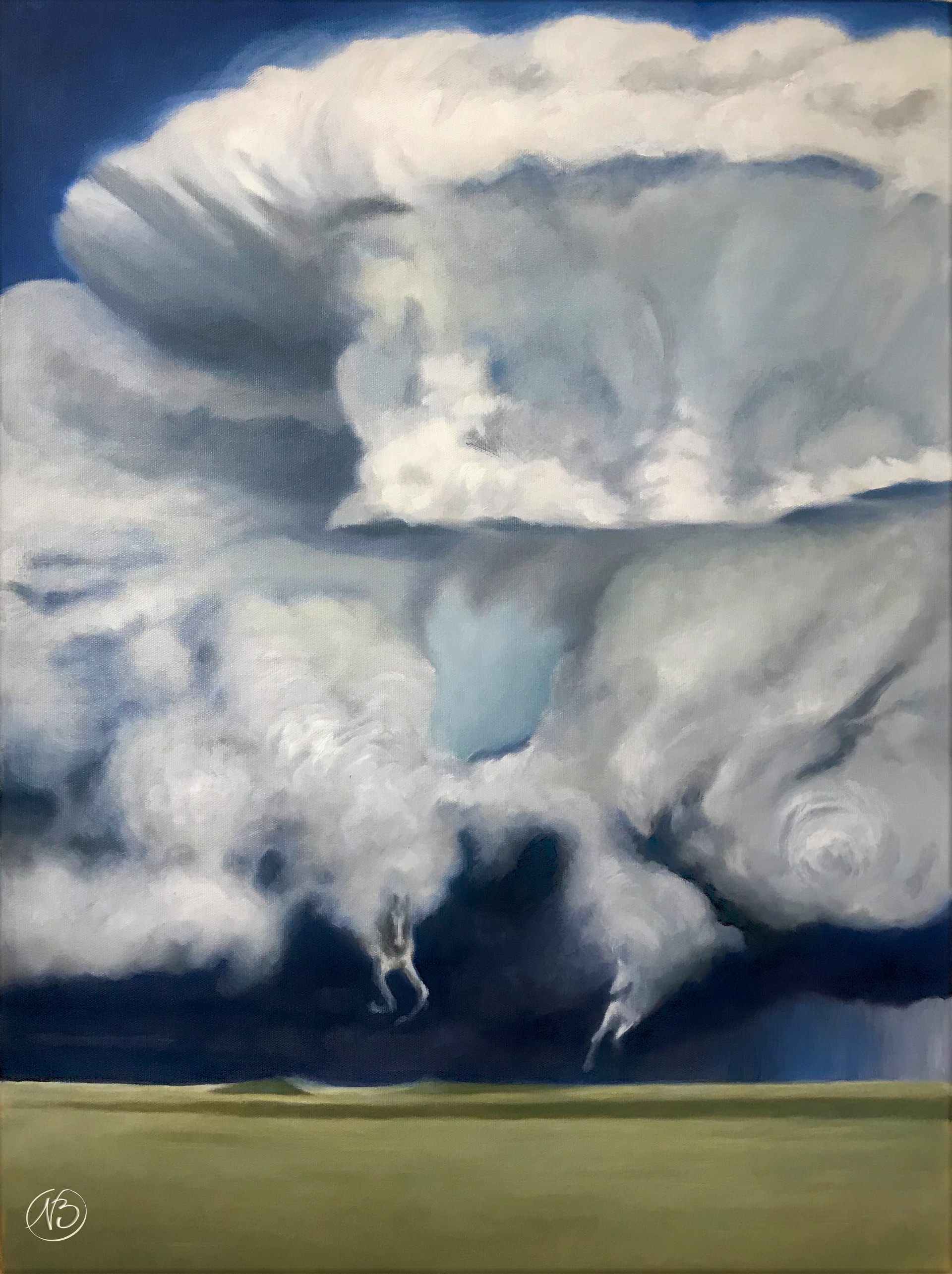 målningen 'Final Cloud' av Nina Björk