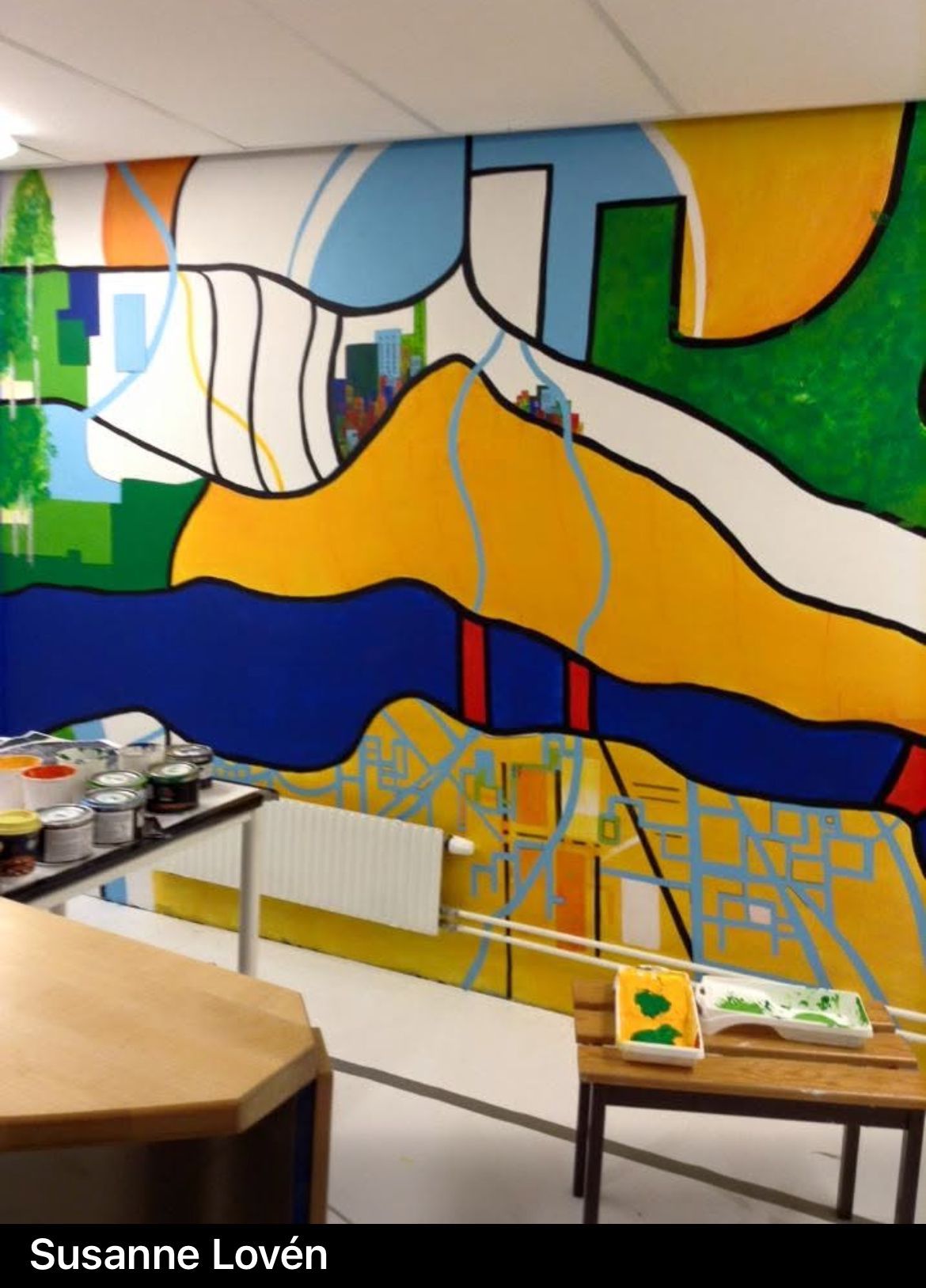 muralmålning inomhus