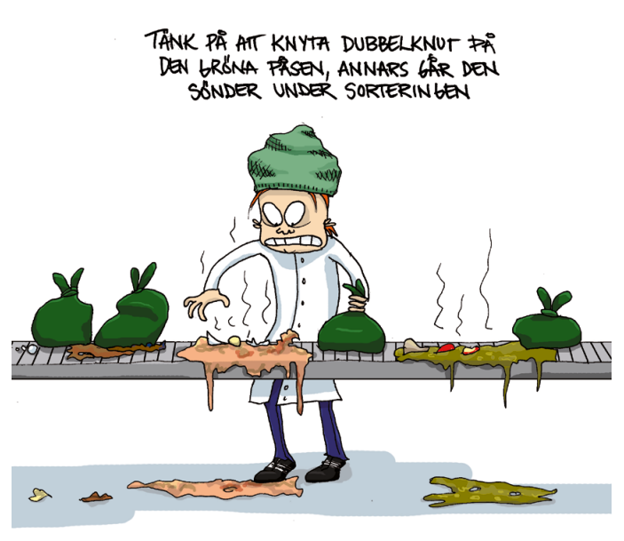 illustration om sopsortering