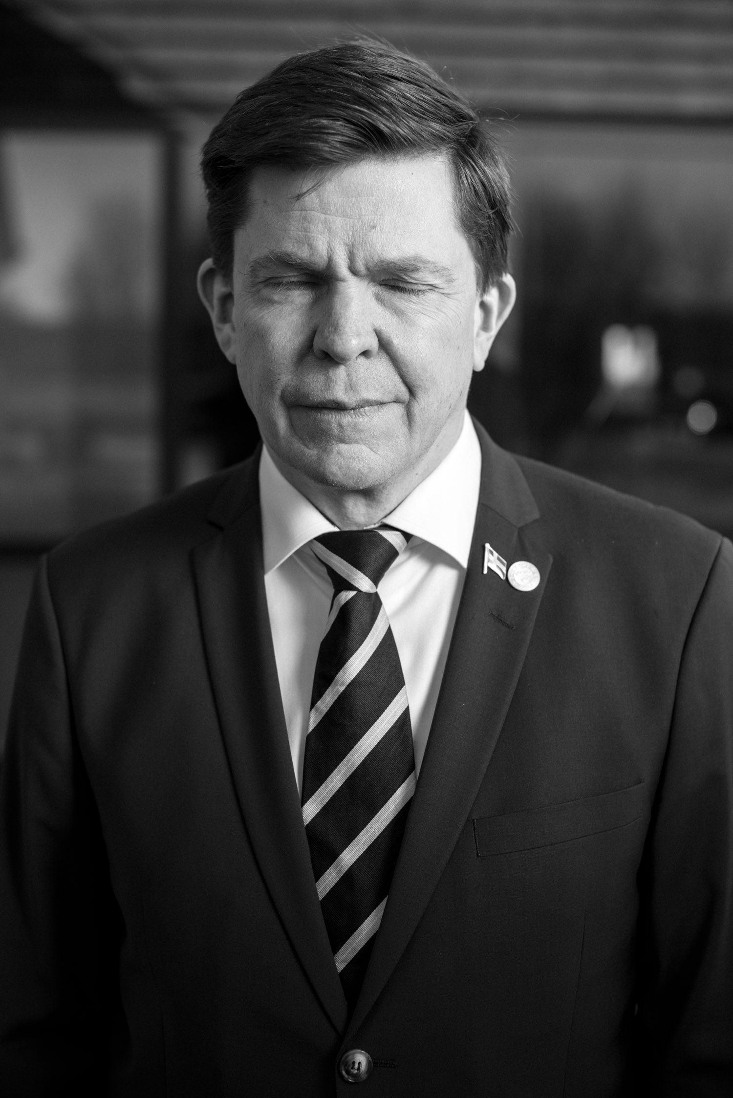 porträtt av riksdagens talman Andreas Norlén, Niclas Fasth