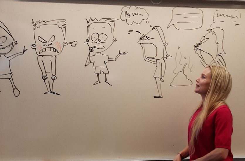 Emelie Wedhäll på workshop
